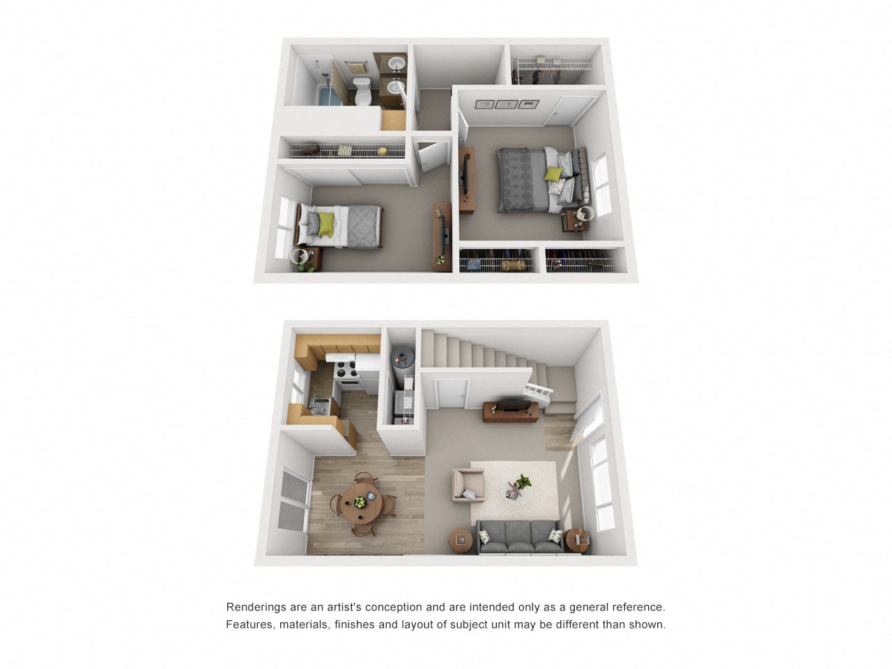 Two Bedroom floor plan